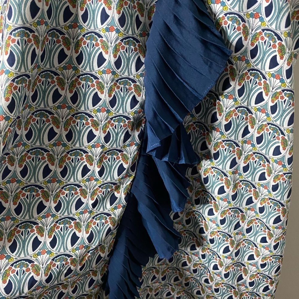 Liberty Of London X Target Blue Mauverina Ruffle Dress View 6